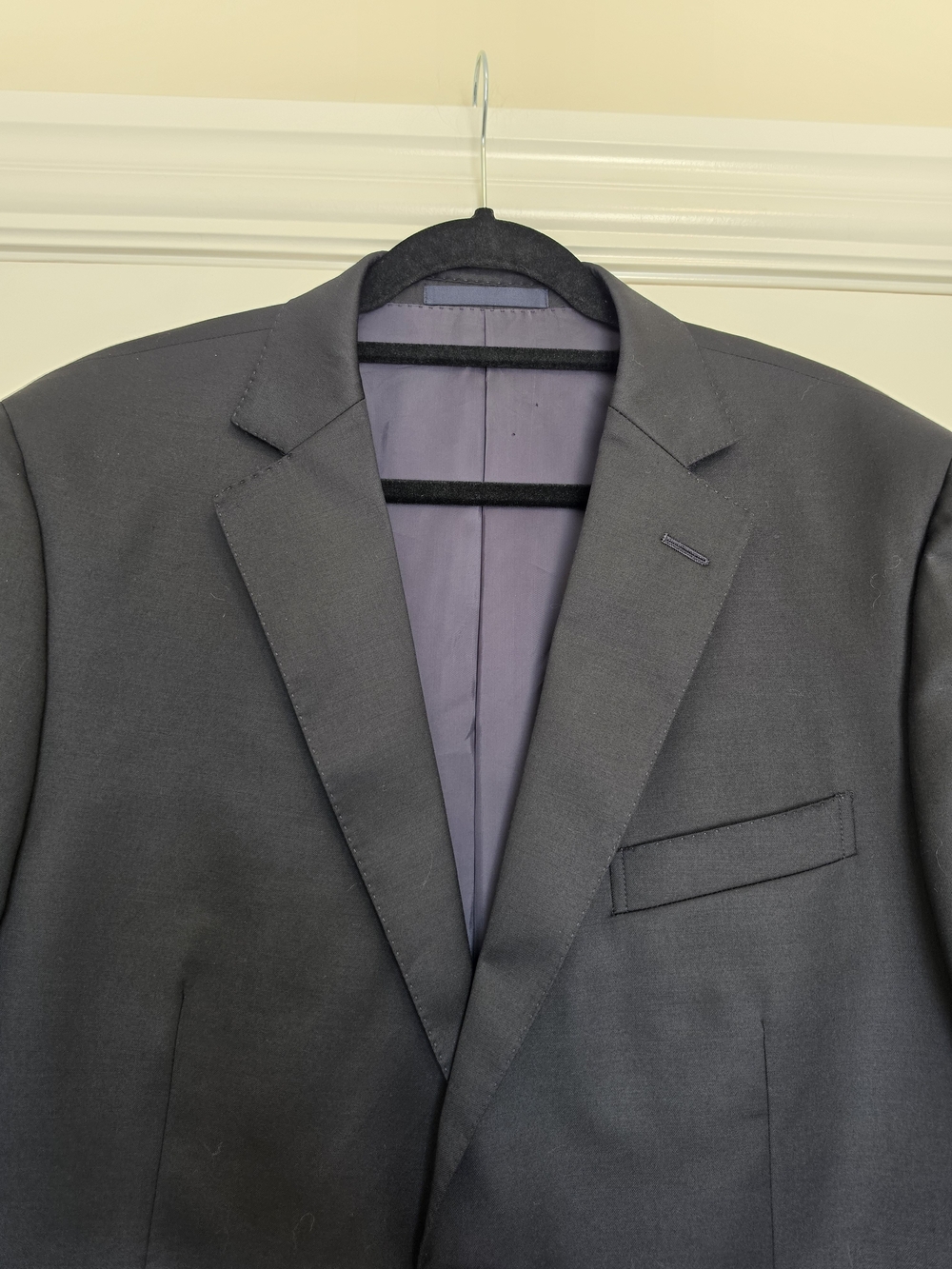 Z ZEGNA CITY MEN’S 100% WOOL BLACK BLAZER SPORT COAT SIZE 54L - Picture 5 of 8